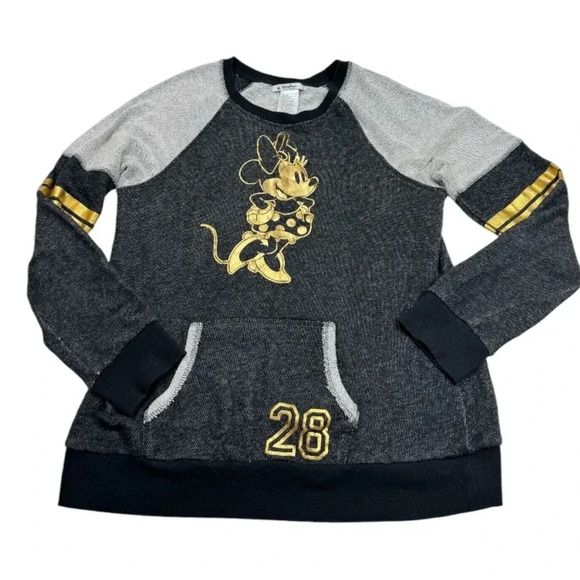 Disney Parks Minnie Mouse Crew Neck Pullover Long Sleeve Sweater - Picture 1 of 7